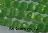 CCT360 15 inches 6mm faceted round cats eye beads wholesale