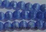 CCT363 15 inches 6mm faceted round cats eye beads wholesale