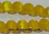 CCT377 15 inches 8mm faceted round cats eye beads wholesale