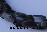 CCT40 14.5 inches 6*10mm drum-shaped black cats eye beads wholesale