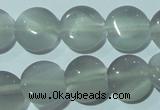 CCT481 15 inches 8mm flat round cats eye beads wholesale