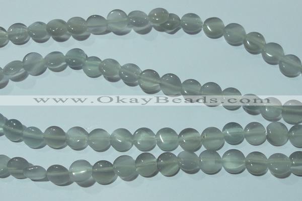 CCT481 15 inches 8mm flat round cats eye beads wholesale