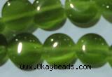 CCT495 15 inches 8mm flat round cats eye beads wholesale