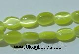 CCT607 15 inches 4*6mm oval cats eye beads wholesale