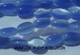 CCT613 15 inches 4*6mm oval cats eye beads wholesale