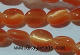 CCT634 15 inches 6*8mm oval cats eye beads wholesale