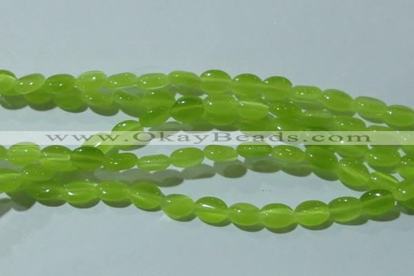 CCT645 15 inches 6*8mm oval cats eye beads wholesale