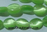 CCT649 15 inches 6*8mm oval cats eye beads wholesale