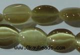 CCT671 15 inches 8*10mm oval cats eye beads wholesale