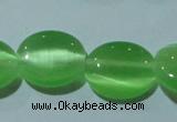 CCT675 15 inches 8*10mm oval cats eye beads wholesale