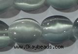 CCT691 15 inches 10*12mm oval cats eye beads wholesale