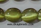 CCT699 15 inches 10*12mm oval cats eye beads wholesale