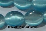 CCT701 15 inches 10*12mm oval cats eye beads wholesale