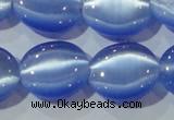 CCT702 15 inches 10*12mm oval cats eye beads wholesale