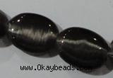 CCT708 15 inches 10*12mm oval cats eye beads wholesale