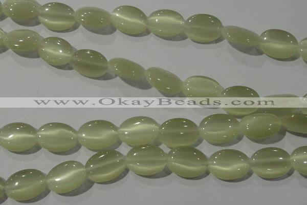 CCT722 15 inches 10*14mm oval cats eye beads wholesale