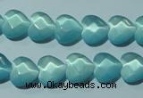 CCT963 15 inches 10*10mm faceted heart cats eye beads wholesale