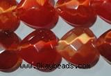 CCT993 15 inches 18*18mm faceted heart cats eye beads wholesale