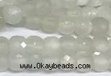 CCU1001 15 inches 4mm faceted cube moonstone beads