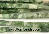 CCU1086 15 inches 2*4mm cuboid jade beads