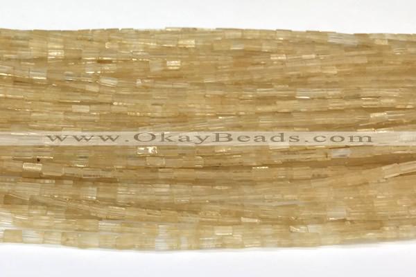 CCU1091 15 inches 2*4mm cuboid cherry quartz beads