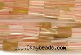 CCU1095 15 inches 2*4mm cuboid cherry quartz beads