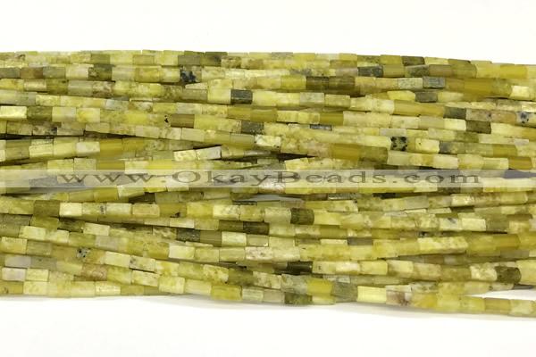 CCU1108 15 inches 2*4mm cuboid jade beads