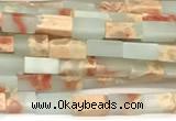 CCU1117 15 inches 2*4mm cuboid imitation sea sediment jasper beads