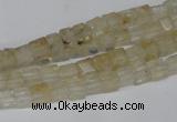 CCU30 15.5 inches 5*5mm cube yellow watermelon beads wholesale