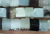 CCU460 15.5 inches 4*4mm cube amazonite beads wholesale