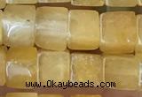 CCU480 15.5 inches 6*6mm cube yellow aventurine beads wholesale