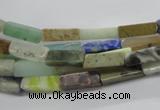 CCU526 15.5 inches 4*13mm cuboid mixed gemstone beads wholesale