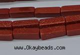 CCU727 15.5 inches 4*13mm cuboid goldstone beads wholesale