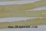 CCU730 15.5 inches 4*13mm cuboid yellow jade beads wholesale