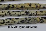 CCU739 15.5 inches 4*13mm cuboid dalmatian jasper beads wholesale