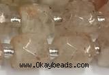 CCU763 15 inches 8*8mm faceted cube sunstone beads