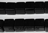 CCU82 15.5 inches 12*12mm cube black agate beads wholesale