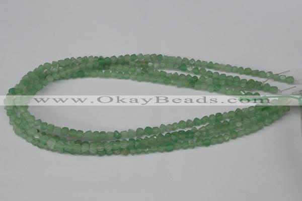 CCU91 15.5 inches 4*4mm cube green aventurine beads wholesale