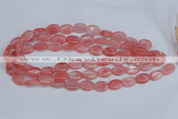 CCY157 15.5 inches 13*18mm oval cherry quartz beads wholesale