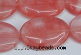 CCY160 15.5 inches 22*33mm oval cherry quartz beads wholesale