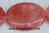 CCY161 15.5 inches 35*45mm oval cherry quartz beads wholesale