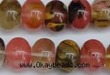 CCY203 15.5 inches 13*18mm rondelle volcano cherry quartz beads