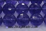 CCY607 15.5 inches 18mm faceted round blue cherry quartz beads