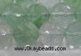 CCY617 15.5 inches 18mm faceted round green cherry quartz beads