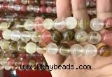 CCY634 15.5 inches 12mm round volcano cherry quartz beads wholesale