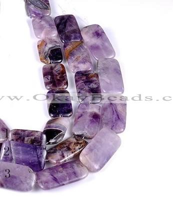 CDA04 Rectangle dogtooth amethyst quartz beads Wholesale