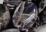 CDA11 15.5 inches 30*40mm oval dogtooth amethyst quartz beads