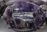 CDA12 15.5 inches 35*50mm oval dogtooth amethyst quartz beads