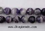 CDA153 15.5 inches 10mm faceted round dogtooth amethyst beads