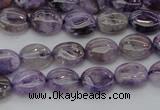 CDA300 15.5 inches 7*8mm oval dyed dogtooth amethyst beads